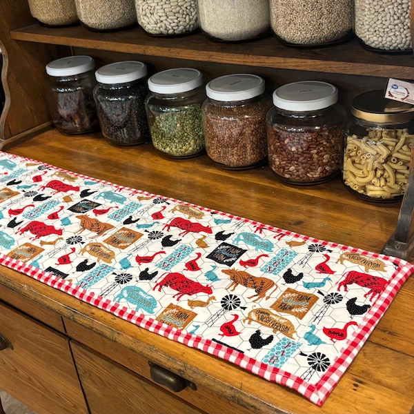 Oversized Quilted Table Runner: Heat Resistant Cotton Hot Pad