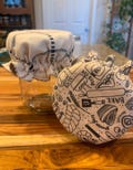Reversible Mason Jar Cover: Washable Sourdough Starter Lid product logo