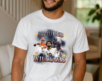 Caleb Williams T-shirt, Chicago Bears Graphic Tee for NFL Fans, Funny Football Shirt