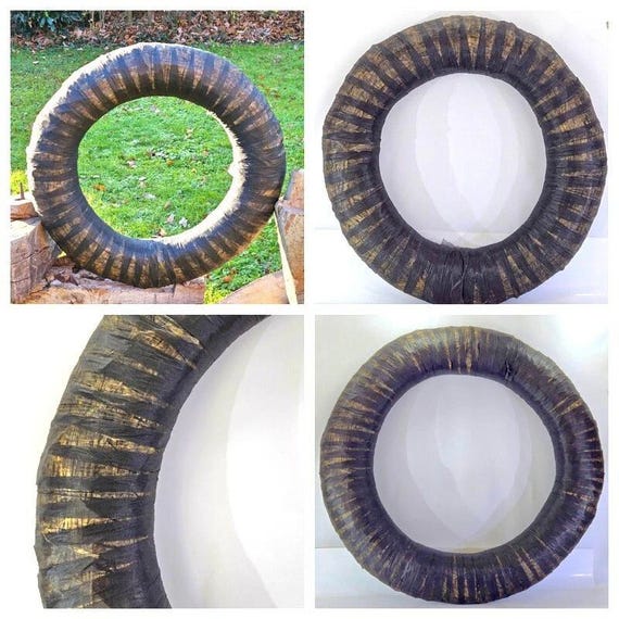 STROHKRANZ Ø 90 cm Strohring Strohrömer Rohling mit Vlies Adventskranz Deko 9085