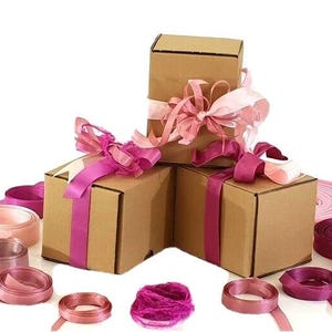 Gift ribbon ribbon decorative ribbon bows ribbons 11 x 5 meters pink tones DIY