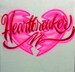 Airbrush T Shirt With Heartbreaker 