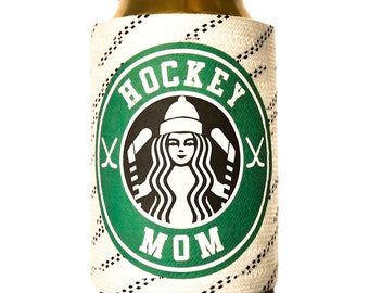 Hockey Mom Hockey Lace Cooler Sleeve 12oz