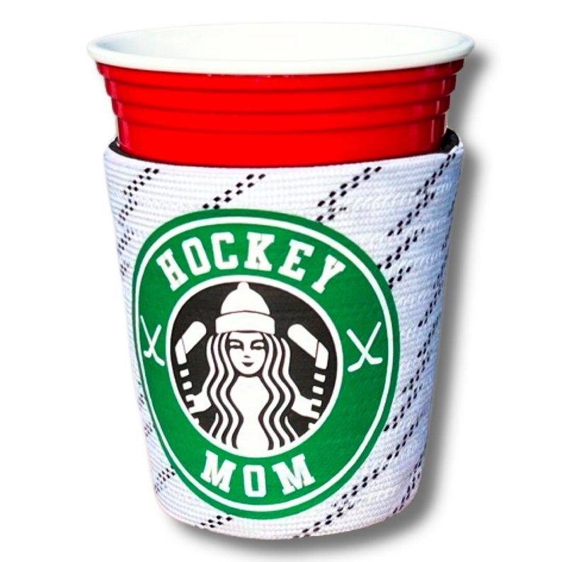 Hockey Mom Red Party Cup Sleeve image 1