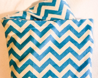 Blue Chevron Wheat Berry Hot & Cold Pack