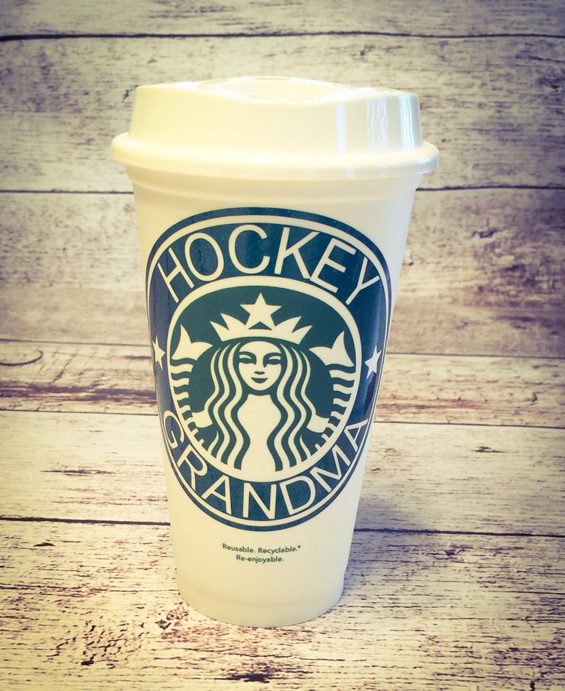 Hockey Mom Starbucks Coffee or Wine travel tumbler | Etsy