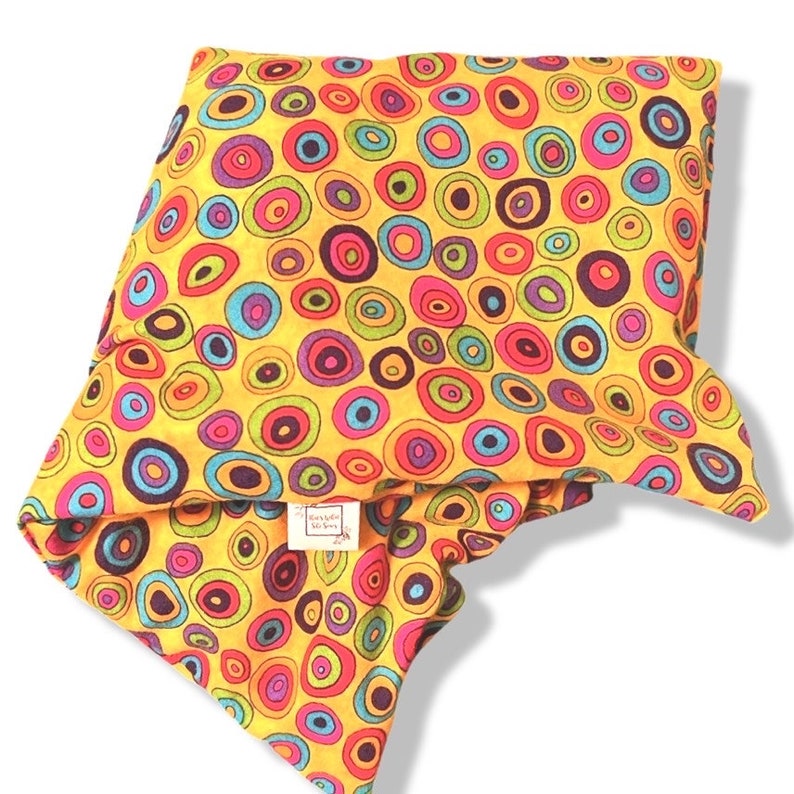 Yellow Happy Circles Wheat Berry Hot & Cold Pack image 1