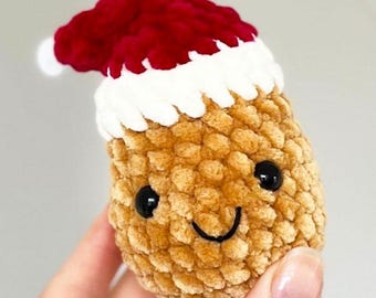 Crochet Christmas Potato Ornament: Handmade Holiday Amigurumi