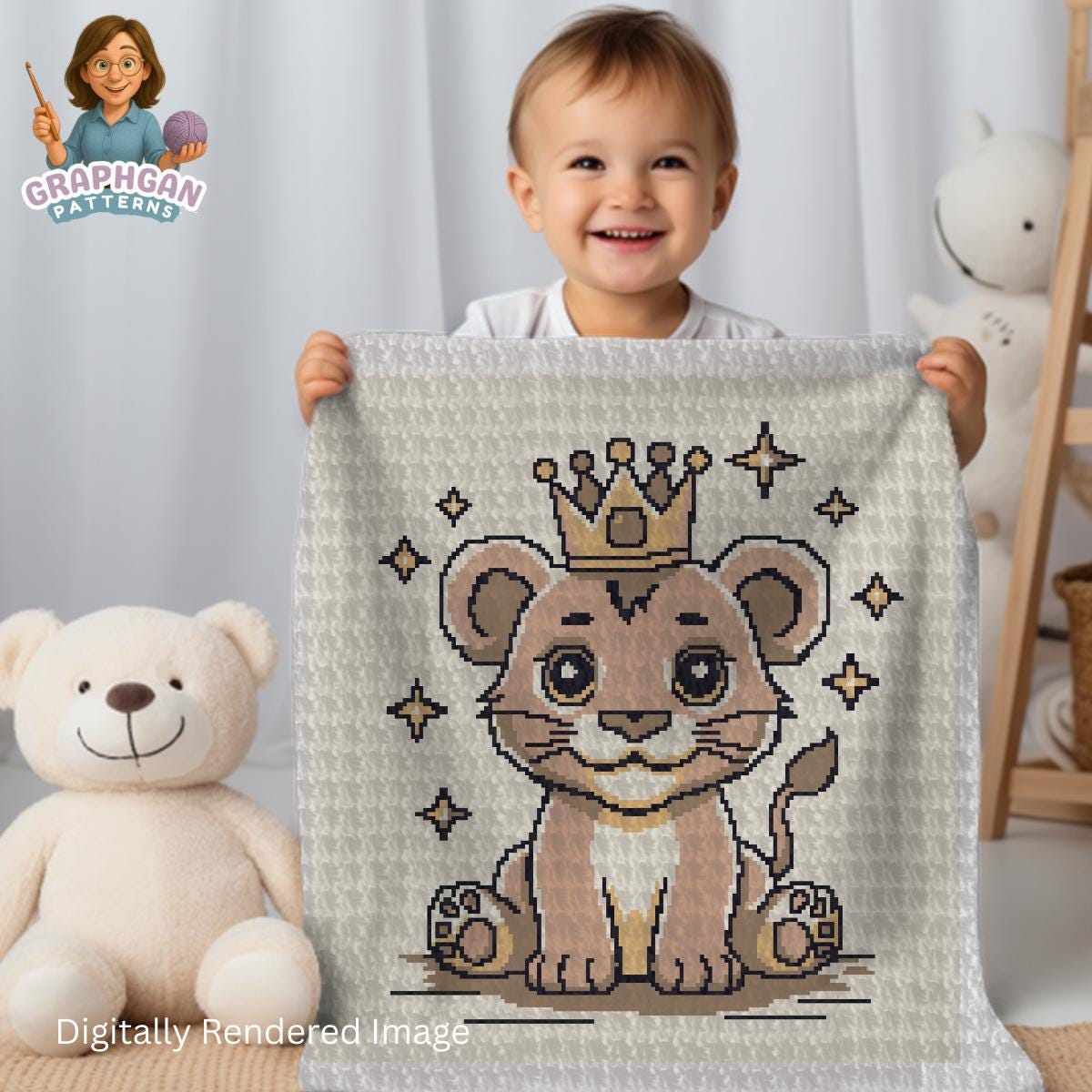 Baby Animal Graphgan Blanket, Crochet Pattern Bundle for Newborn Baby ...