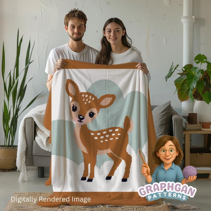 Baby Animal Graphgan Blanket, Crochet Pattern Bundle for Newborn Baby ...