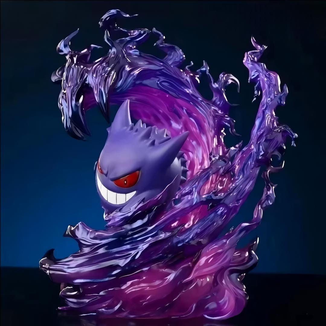 ポケモン ゲンガーファミリーのフィギュア海外製 全長28cm