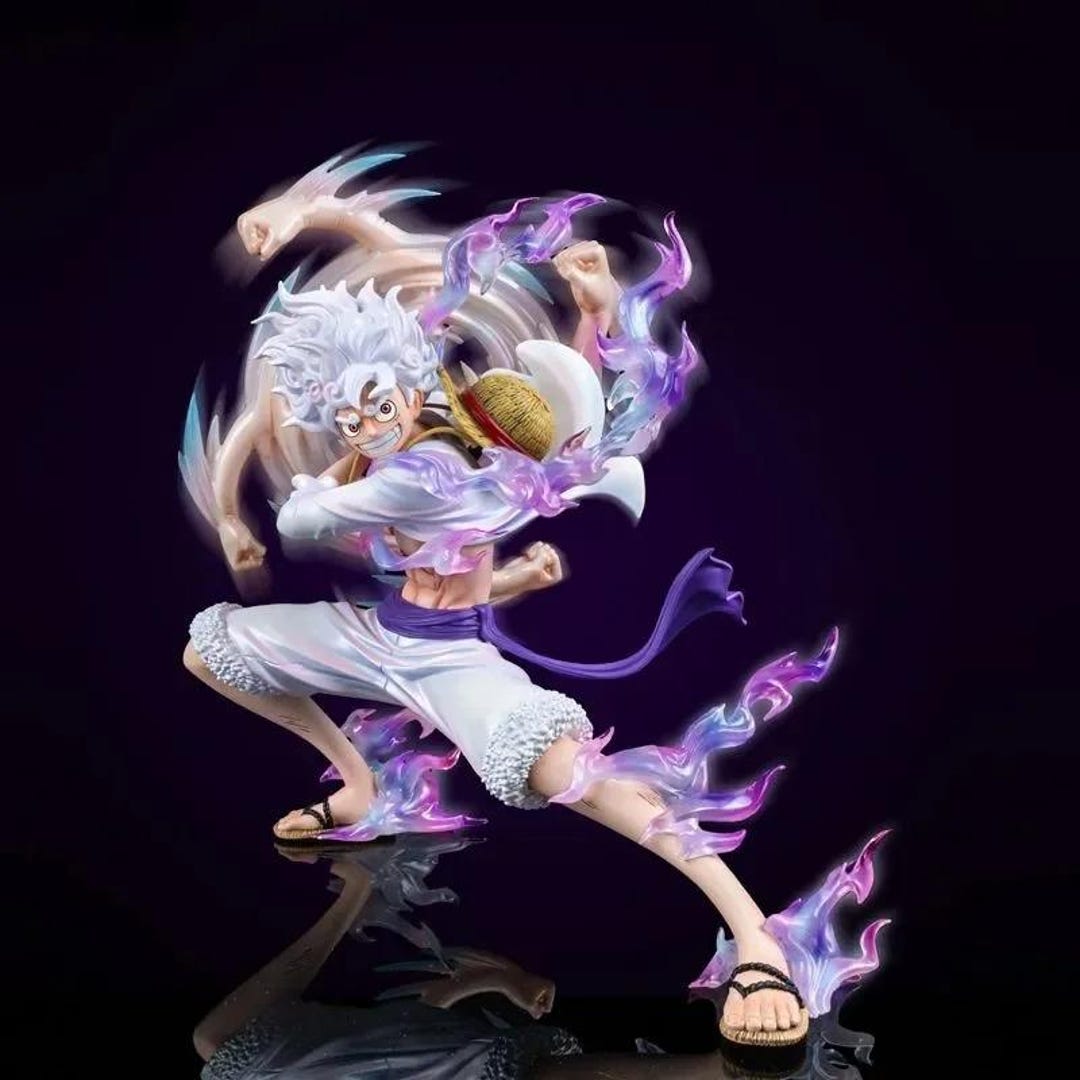 Figurine One Piece – Luffy Gear 5 – PVC 20 Cm – Pose Dynamique – 2024