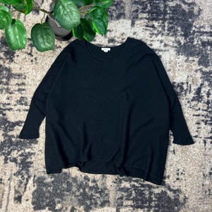 Vintage Helmut Lang gehaakte poncho gebreide trui