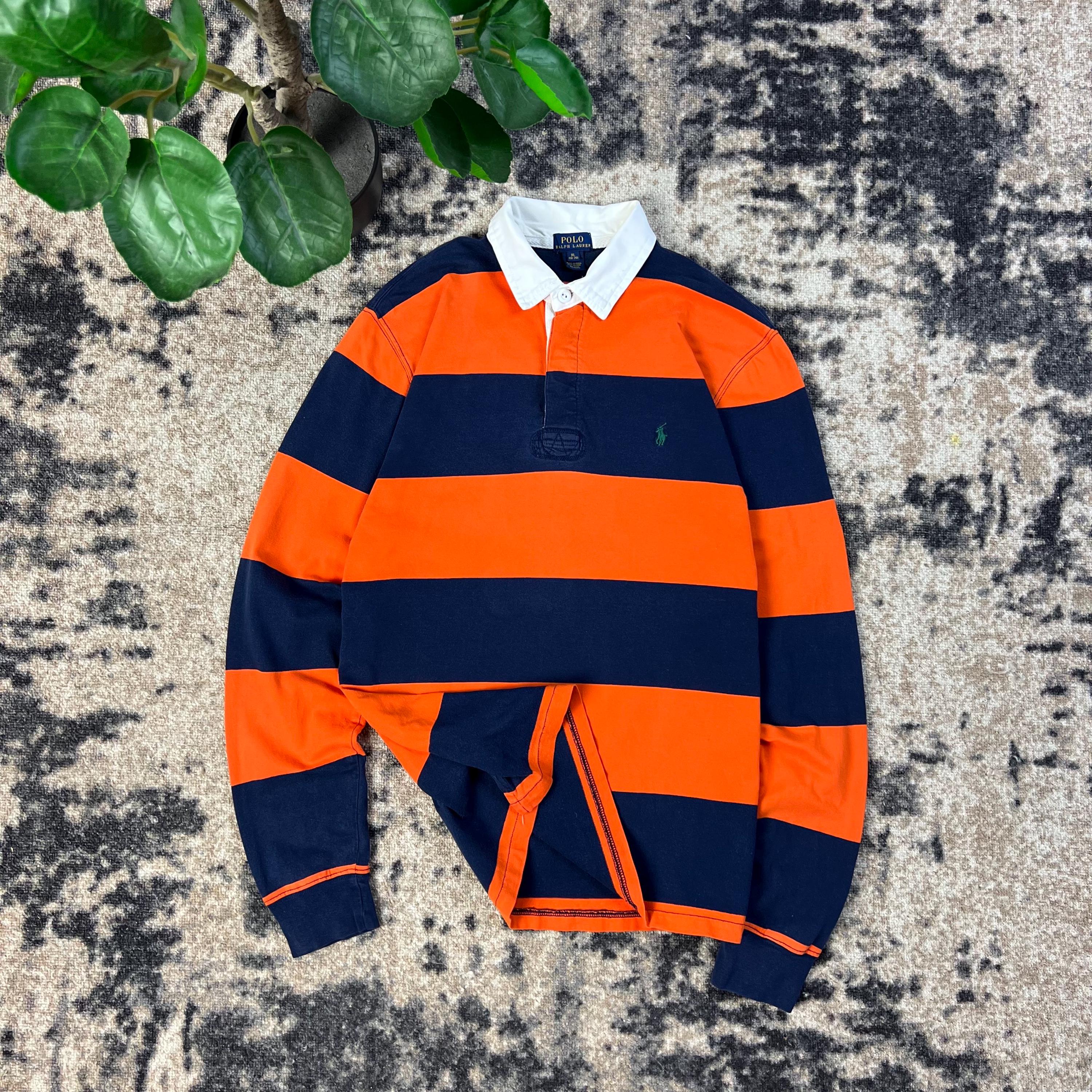 ✅90s Ralph Lauren パッチワーク ポロシャツ XL チーフキーフ POST JUNK / 90's RALPH LAUREN パッチワーク ロングスリーブ