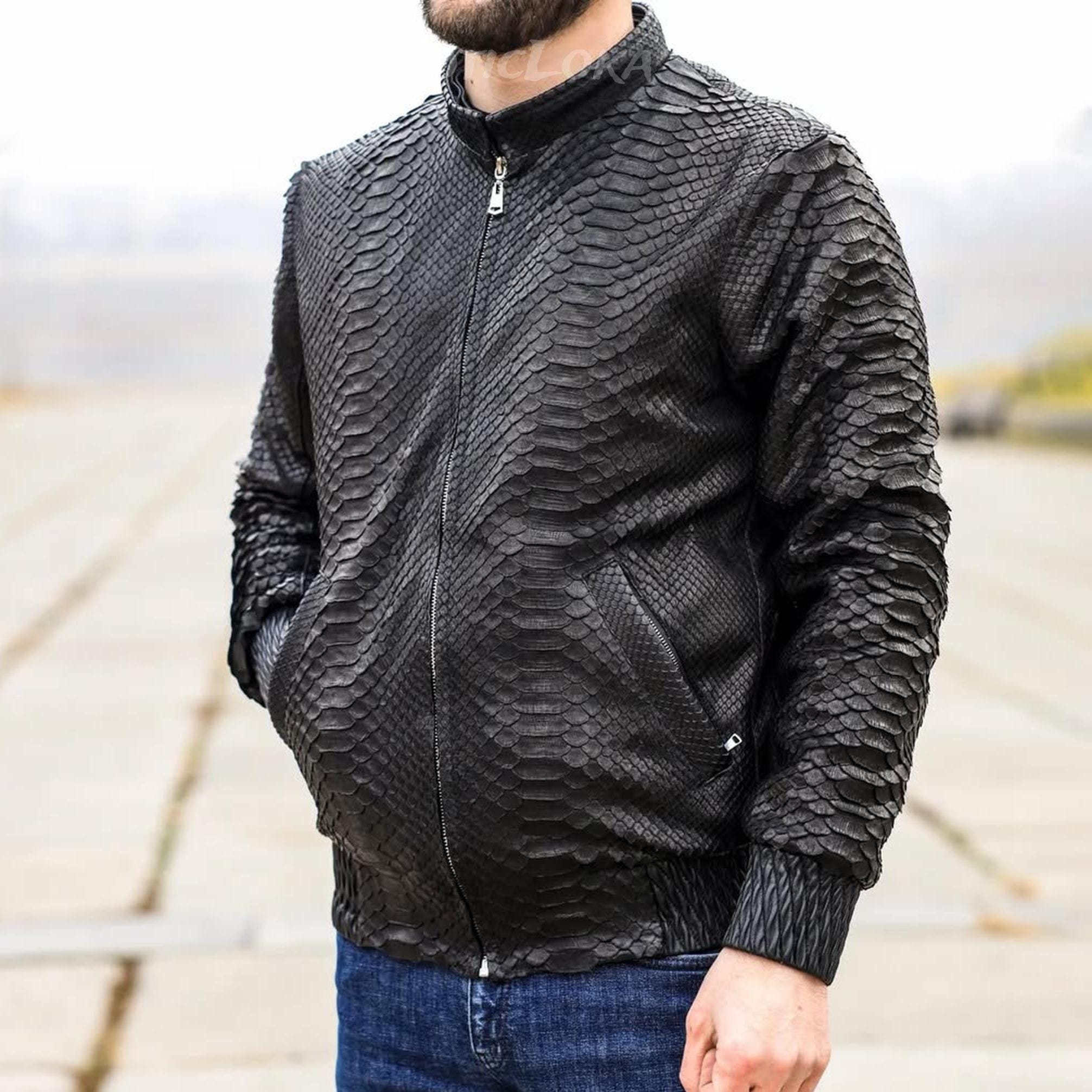 Snake skin jacket - Etsy 日本