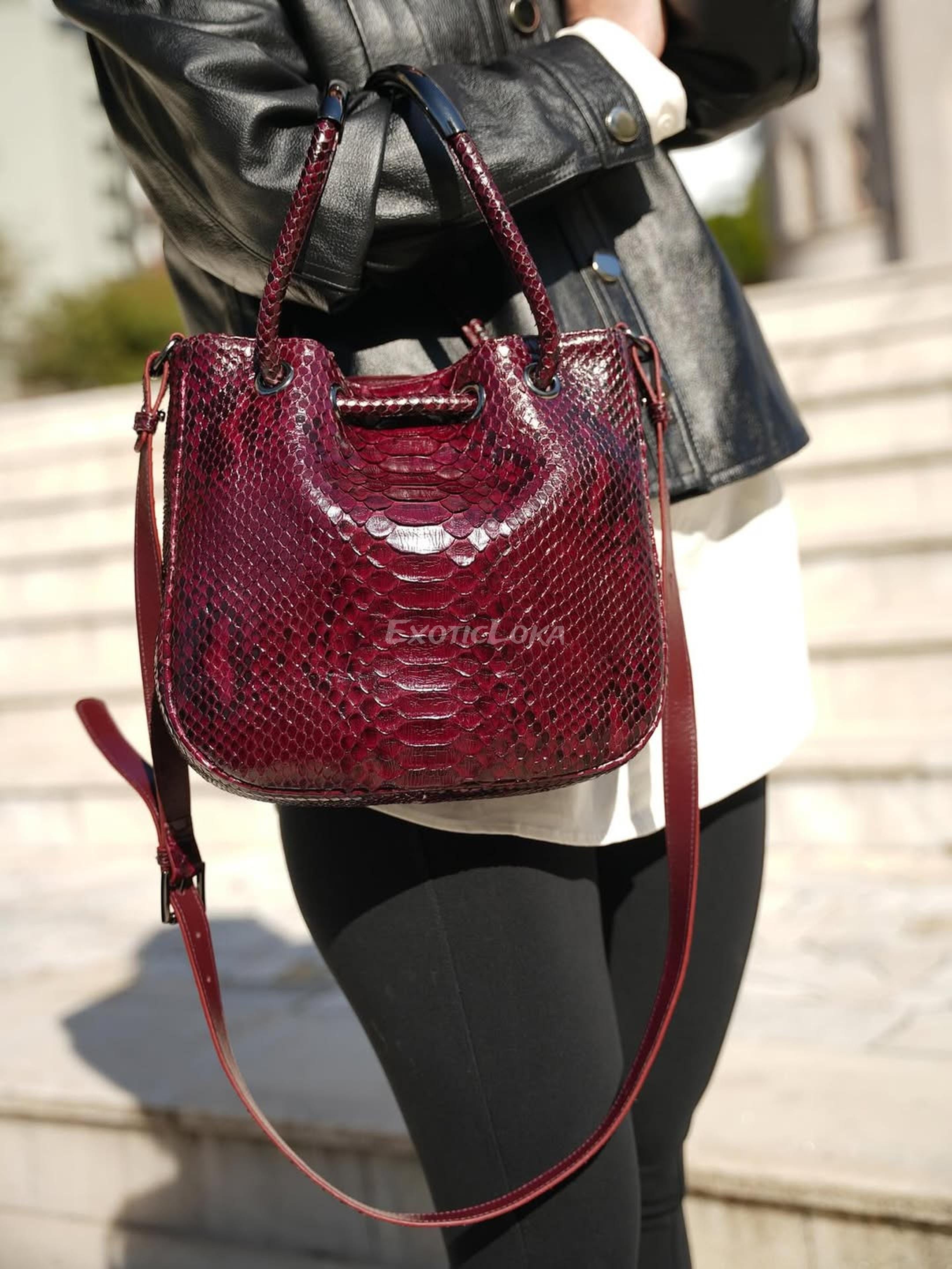 Genuine python bag - Etsy 日本