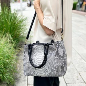 Natural Python Handbag | Exotic Handmade Python Leather &quot;Python Nova&quot;