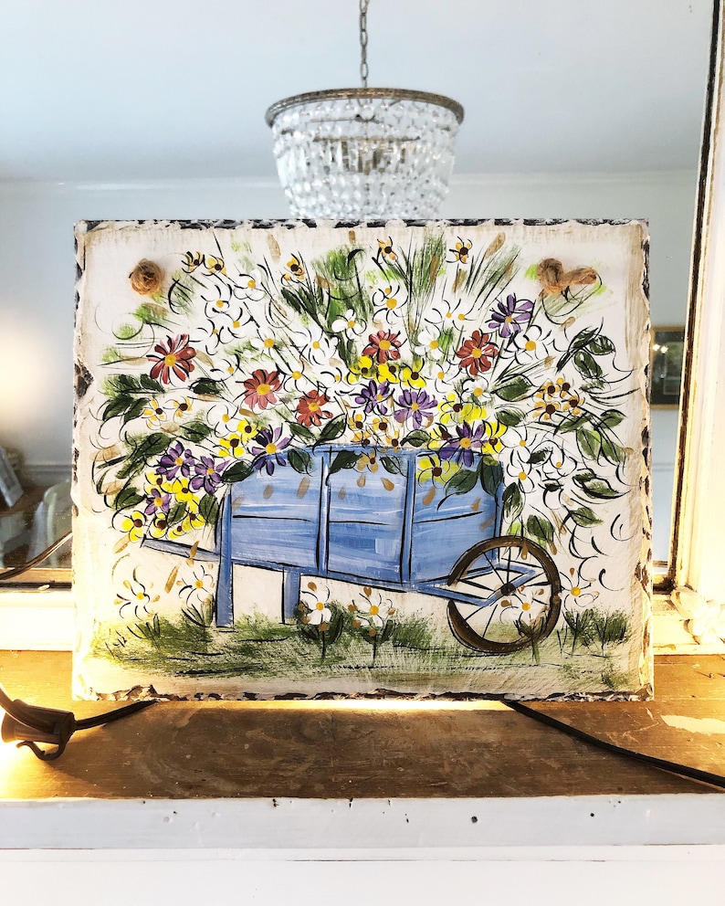 Spring Slate Sign. Summer Slate Sign. Hand Painted Slate Sign. - Etsy