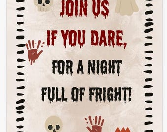 Printable Halloween Party Pack: Spooky Invitations, Games, and Decor (Digital Download