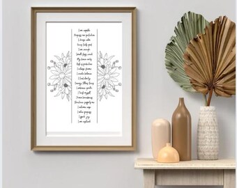 ADHD Positivity Posters: Minimalist Affirmation Prints (Digital Download)