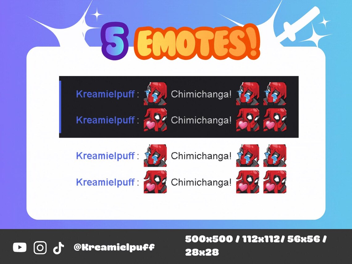Deadpool Rivals Emote Marvel Rivals Deadpool Emote Pack | 5 Premade Instant Download Assets ...
