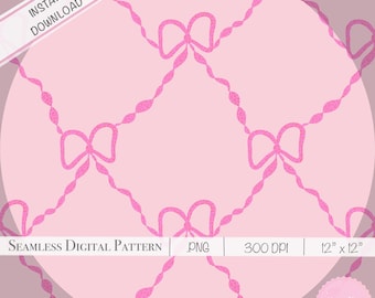 Coquette Pink Leopard Seamless Pattern: Girly Fabric Design (PNG Digital Download)