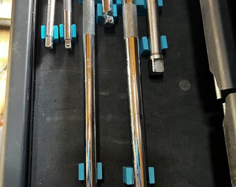 Organizzatori di estensione con attacco da 1/4, 3/8, 1/2 / Supporti di estensione magnetici / Adatto a una vasta gamma di marche / Organizzatore per cassetti / Organizzatore per cassette degli attrezzi