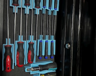 Organizzatore per cacciaviti / Magnetico / Adatto a una vasta gamma di marche / Organizzatore per cassetti / Organizzatore per cassette degli attrezzi