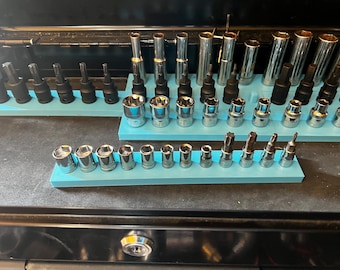 1/4 Socket Holder Rail | Magnetic | Drawer Organiser | Toolbox Organiser
