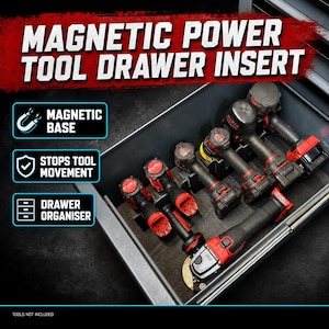 Magnetischer Elektrowerkzeughalter Schubladeneinsatz | Werkzeugkasten Organizer