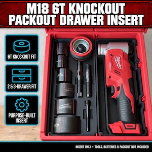 ミルウォーキー M18 6T ノックアウト PACKOUT 引き出しインサート