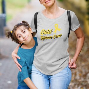 Gold Ribbon Crew Pediatric Cancer Support Childhood Cancer Awareness