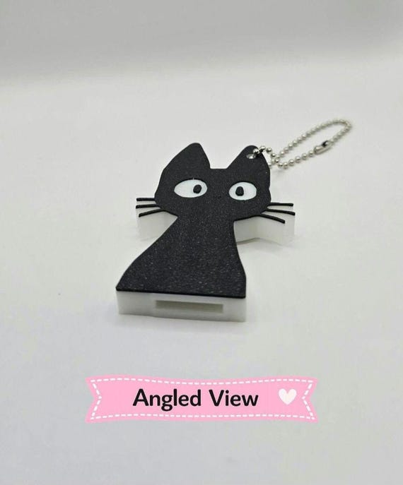 未開封　入手困難　希少　当時物　ブラックキャット　キーホルダー　To LOVEる 3D Printed Black Cat Can Opener Keychain | Kawaii Practical