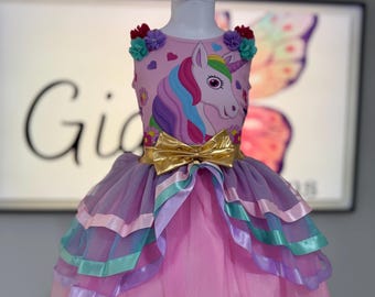 Unicorn Tutu Dress –  Unicorn Birthday Party Outfit