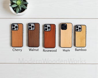 MagSafe-telefoonhoesje Houten iPhone-hoesje All Iphone Case magnetisch