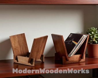 Oak wood Book Stand for book display Wooden File Holder for paper