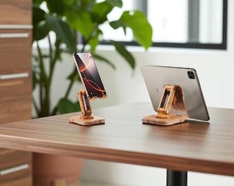 Adjustable Wooden Phone Log Stand Storage, Wood Foldable Tablet Stand Desk Phone Stand svg, Phone Desk Wooden Holder Mount