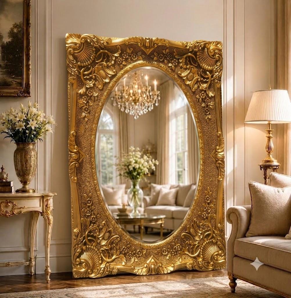 Vintage French Rococo Mirror - Etsy