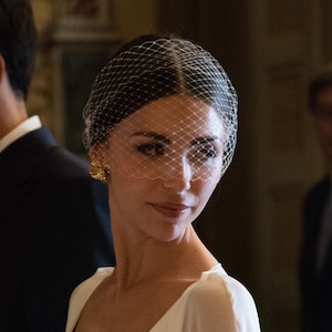 Perlen Birdcage Schleier mit Perlen Hochzeit Birdcage Schleier, Kurzer Perlenschleier, Gesichtsschleier kurz