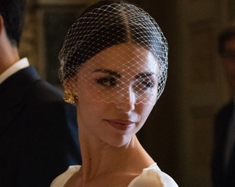 Pearl Birdcage Veil with Pearls Wedding Birdcage Veil, Short Pearl Veil, Face Veil Short