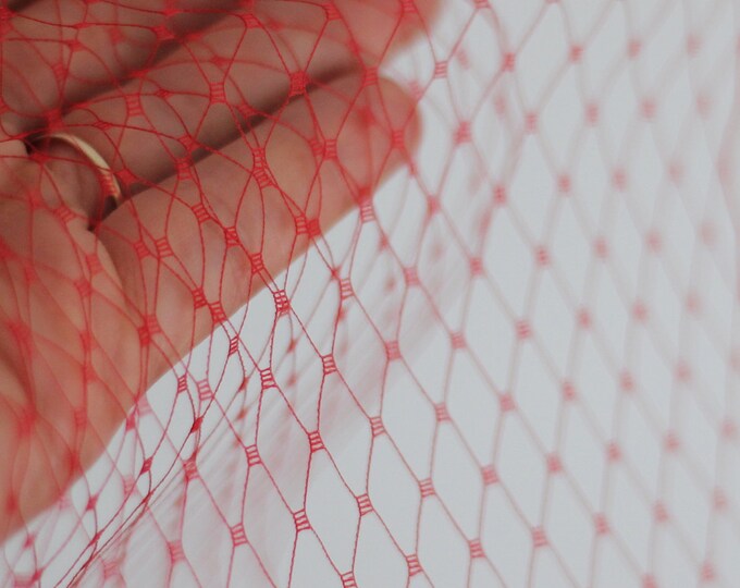 Birdcage Veil Red Wedding Guest Veil Bridal Bird Cage Face Veil Bridesmaids Veil Bridal Party
