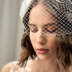 City Hall Veil Birdcage Wedding Veil Civil Ceremony Veil Courthouse Wedding Bird Cage Veil Registry Office Town Hall Veil