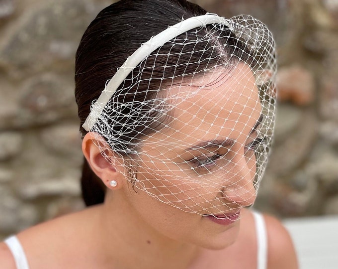 Birdcage Veil Headband Wedding Birdcage Veil Fascinator Headband Wedding Veil Bird Cage