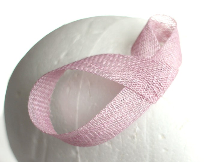 Pink Bow Coquette Fascinator Dusty Pink Hair Pin Bridal Hair Clip Pink Wedding Headpiece Bridesmaids Powder Rose Pink