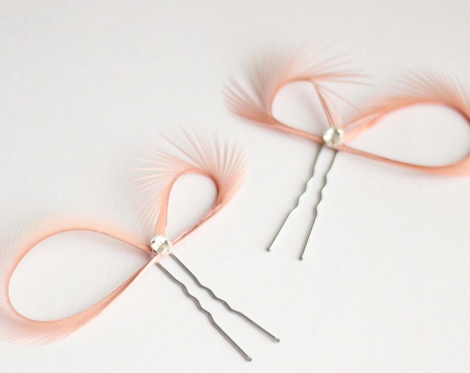 Powder Rose Hair Pins Pink Hair Accessories Pink Fascinators for Wedding Guest Hair Bridesmaid Gift Blush Pink Hair Pins