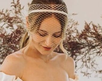 Derby Veil Birdcage Veil Headband Wedding Veil Bachelorette Veil Birdcage Veil Church Headband Veil Bride Wedding Veil