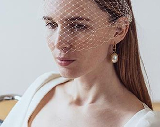 Net Veil Bridal Birdcage Veil Wedding Face Short Veil Courthouse Civil Ceremony Veil