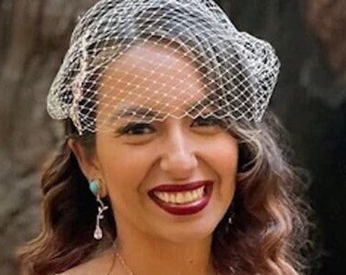 Wedding Guest Veil Birdcage Veil for Bride Wedding Birdcage Veil Bird Cage Veil Bachelorette Veil