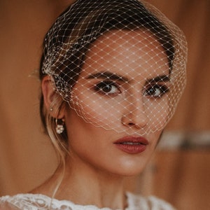 bridal birdcage veil