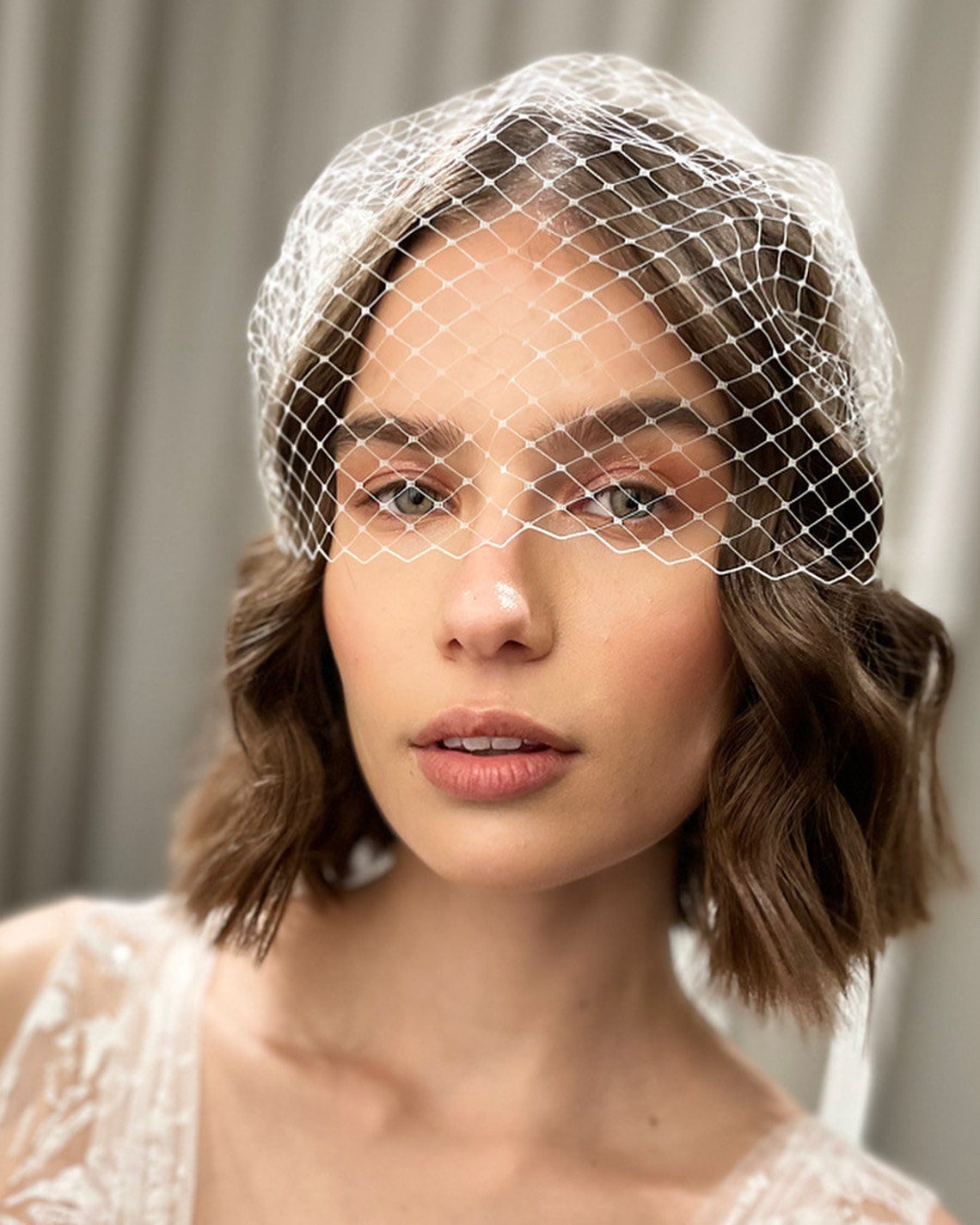 Bridal Birdcage Veil Wedding Birdcage Veil Minimalist Etsy